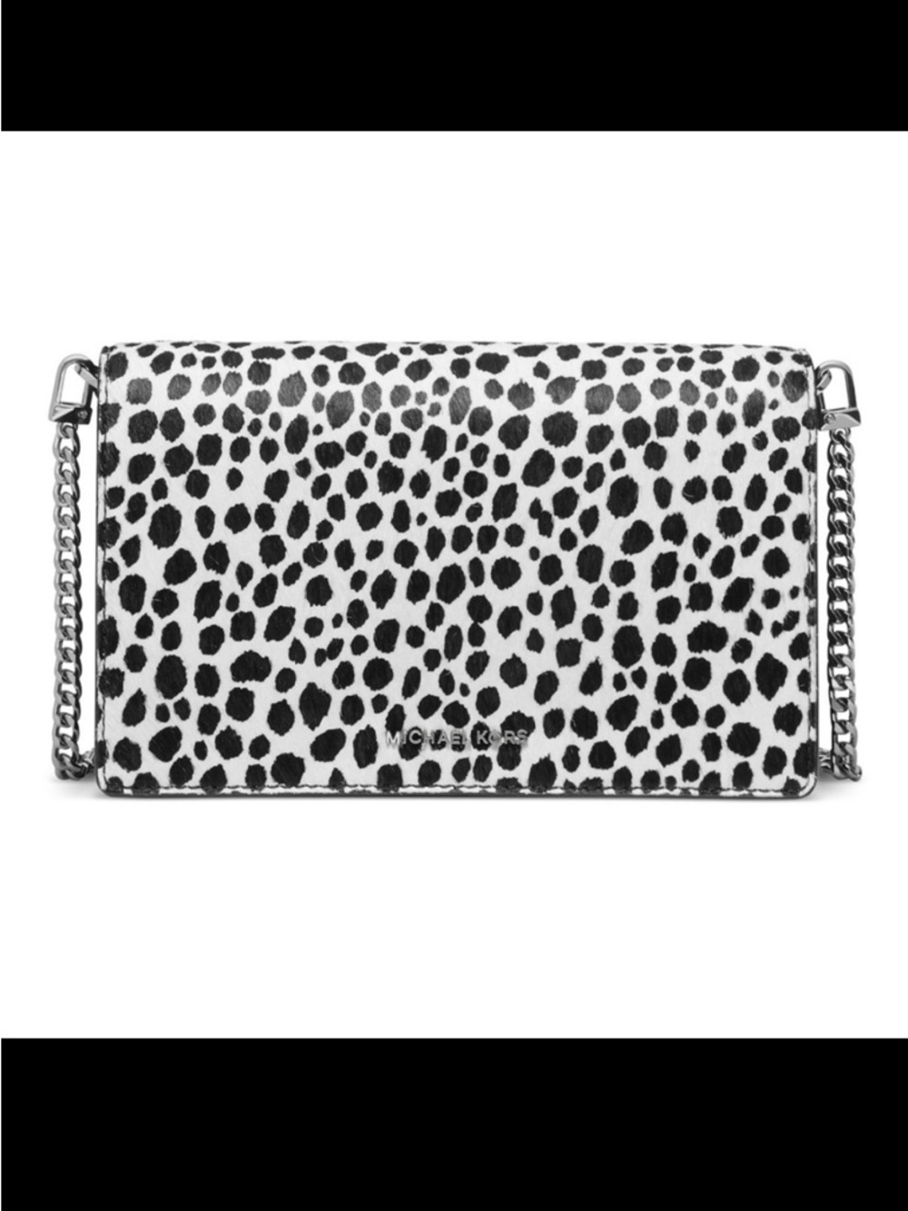 NEW!! Michael Kors Animal Print Jet Set Small Calf Hair Flap Chain Crossbody